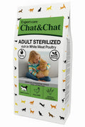 Expert Chat & Chat Care Adult Sterilized Cat Food Rich in White Meat Poultry