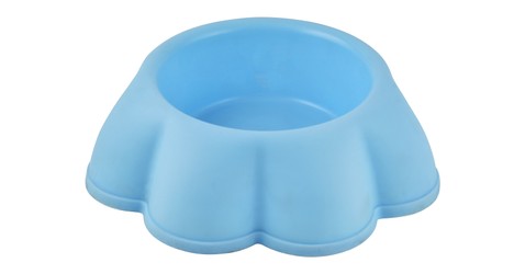 Unee Small Red Paw Shaped Pet Bowl