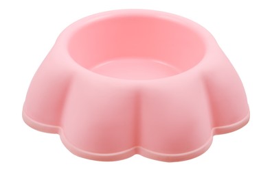 Unee Small Red Paw Shaped Pet Bowl