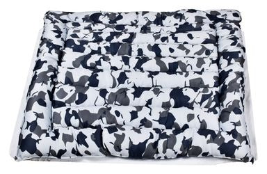 Johny's Black & Gray Comuflage Print Pet Bed (5x85x85cm)