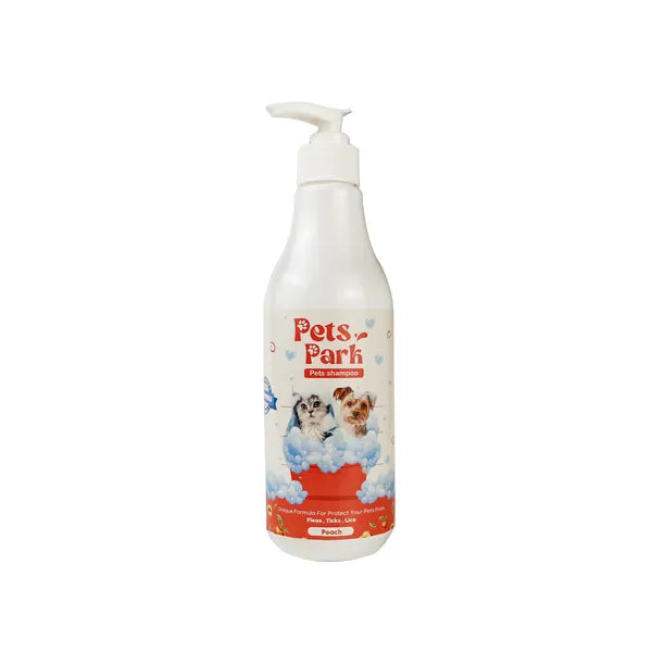 PETS PARK Shampoo with PEACH Scent , (For Deep Cleans, Safe on all fur types)