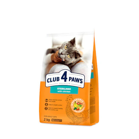 CLUB 4 PAWS PREMIUM for adult cats STERILISED 300gr