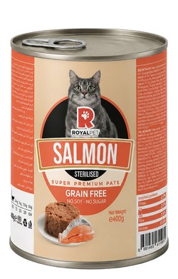 Royal Pet Wet Food Pate with Salmon for Sterilized Cats 400g