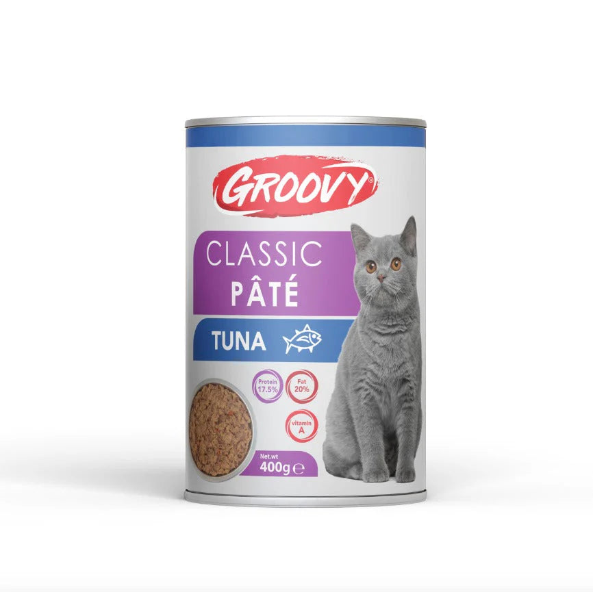 Groovy Classic Pate Adult Cat Wet Food tuna  Cans 400 g
