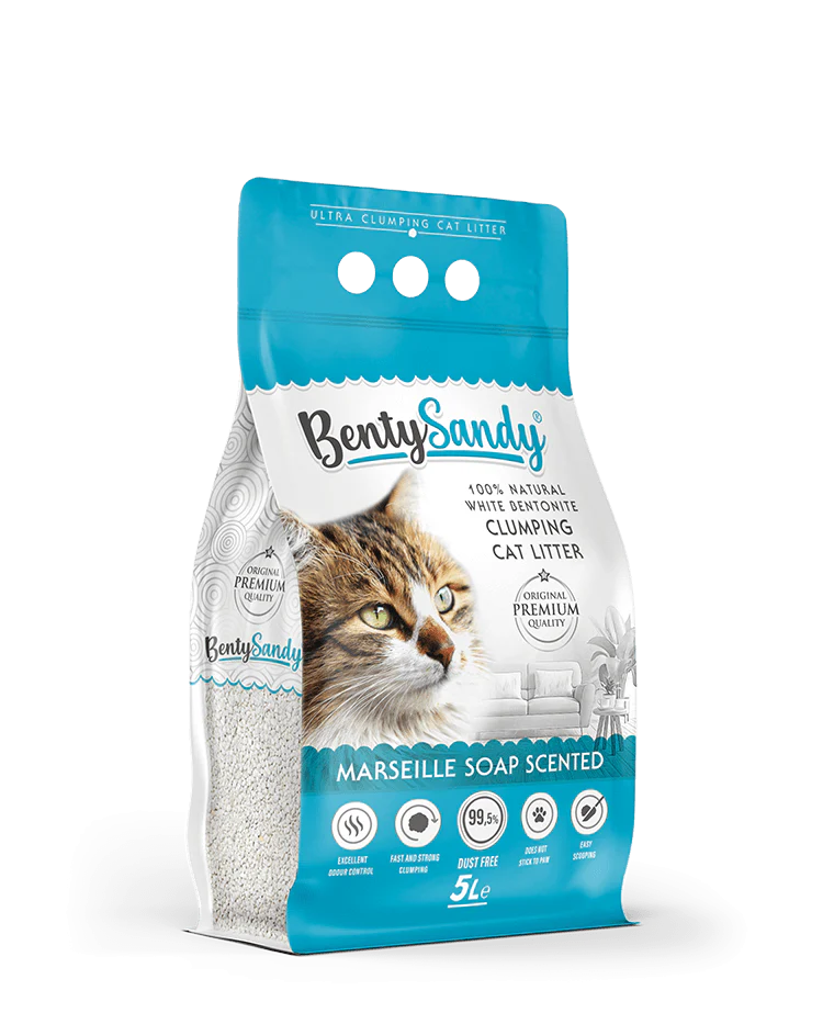 Benty Sandy Clumping Litter Marseille Soap scented
