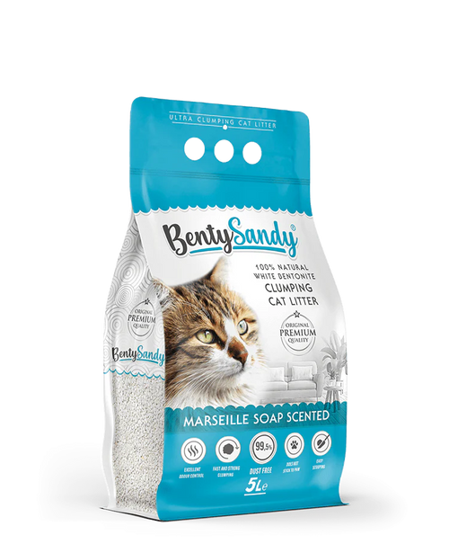 Benty Sandy Clumping Litter Marseille Soap scented