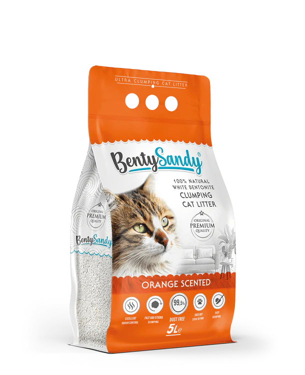Benty Sandy Clumping Litter Orange scented