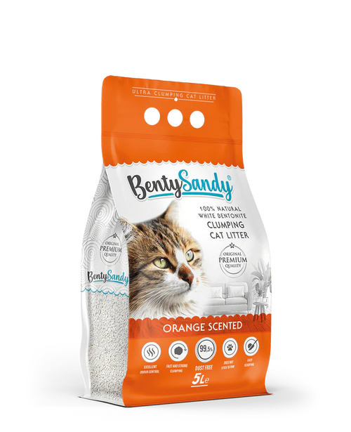 Benty Sandy Clumping Litter Orange scented