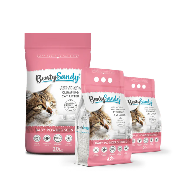 Benty Sandy Clumping Litter Baby Powder scented