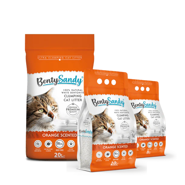 Benty Sandy Clumping Litter Orange scented