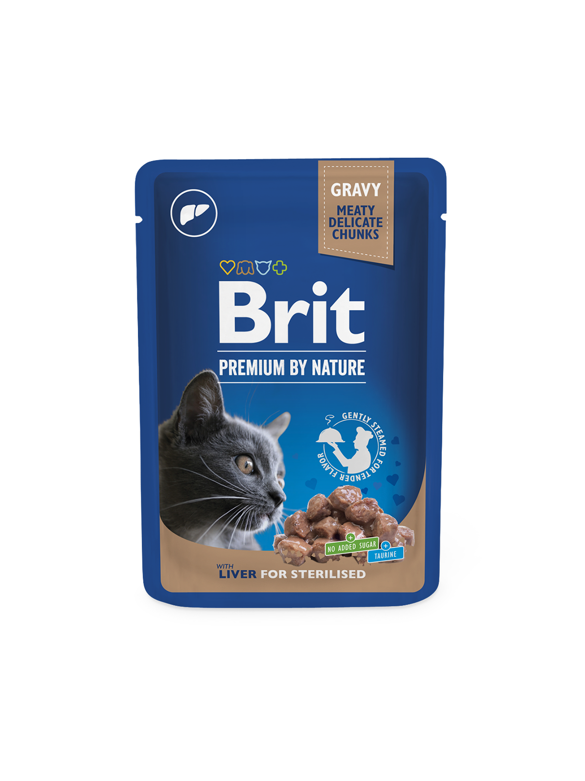 Chunks in Gravy with Liver for Sterilised Cats