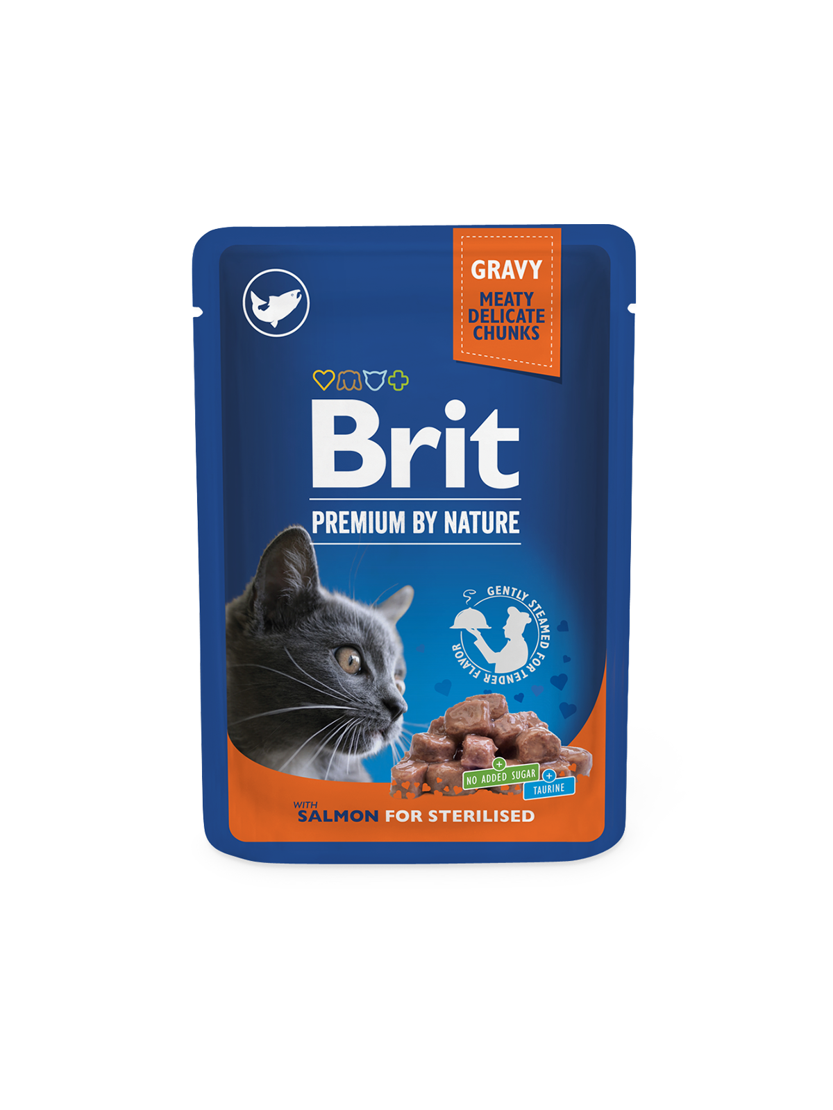 Chunks in Gravy with Salmon for Sterilised Cats