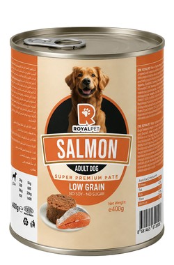Royal Pet Wet Food Pate with Salmon for Adult Dogs 400 gr