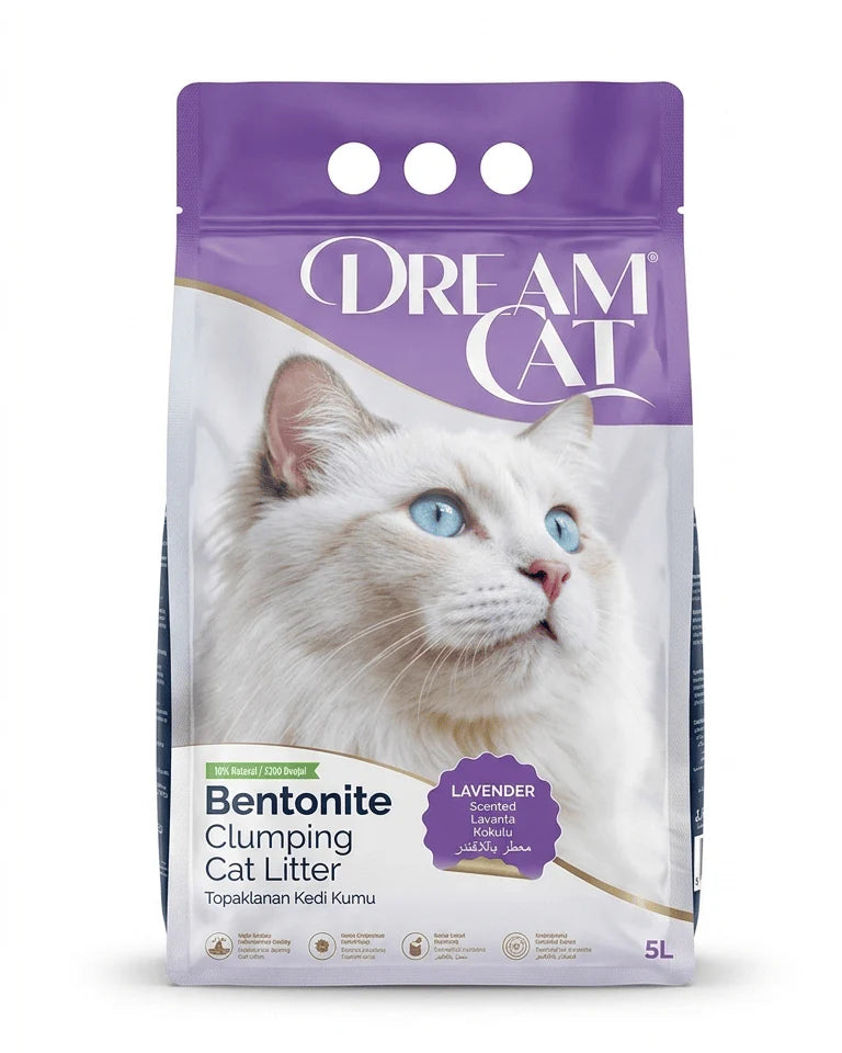dream cat bentonite clumping cat litter lavender scented 5L