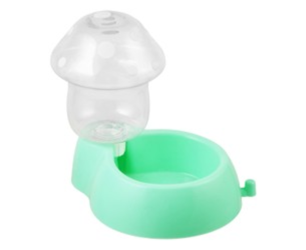 Small Green & Clear Mushroom Shaped Pet Water
