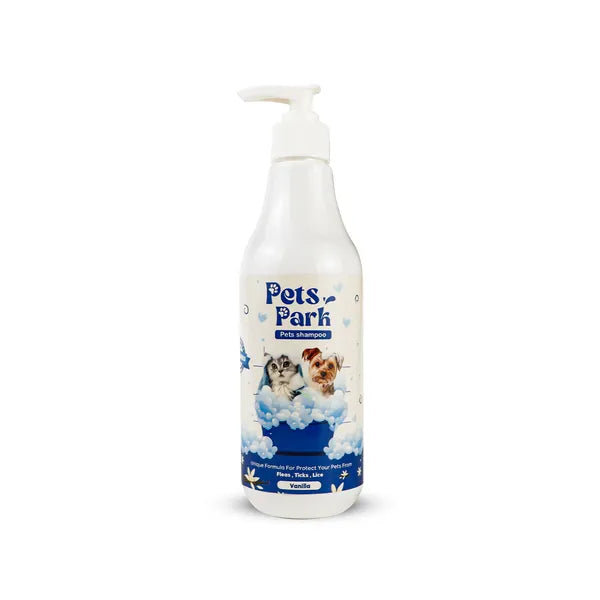PETS PARK Shampoo with VANILLA Scent, (For White Hair, Making it Whiter without Dyes)