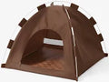 Brown pet tent for cats and dogs size M