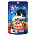 FELIX Play Tubes Chicken & Liver Flavours Dry Cat Treats 50g