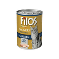Filos Chunks Chicken Wet Cat Food 405g