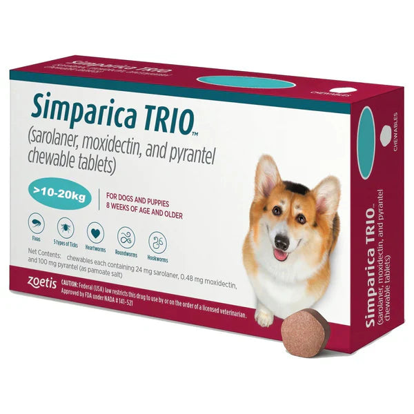 Simparicaa TRIO 10-20kg (one tablet)