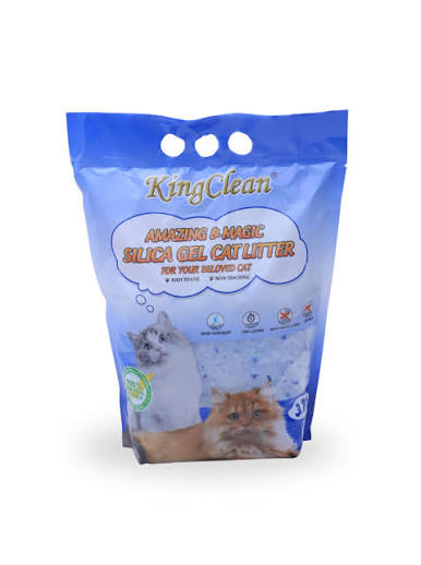 King Clean - Crystal Cat Litter - Silica Gel - 3.8L