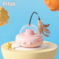 Smart Teaser Cat Toy Electric UFO Cat Teaser Stick with Bell