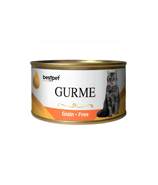 bestpet Gurme Grain - Adult Cat Wet Food Cans with Salmon 100 g