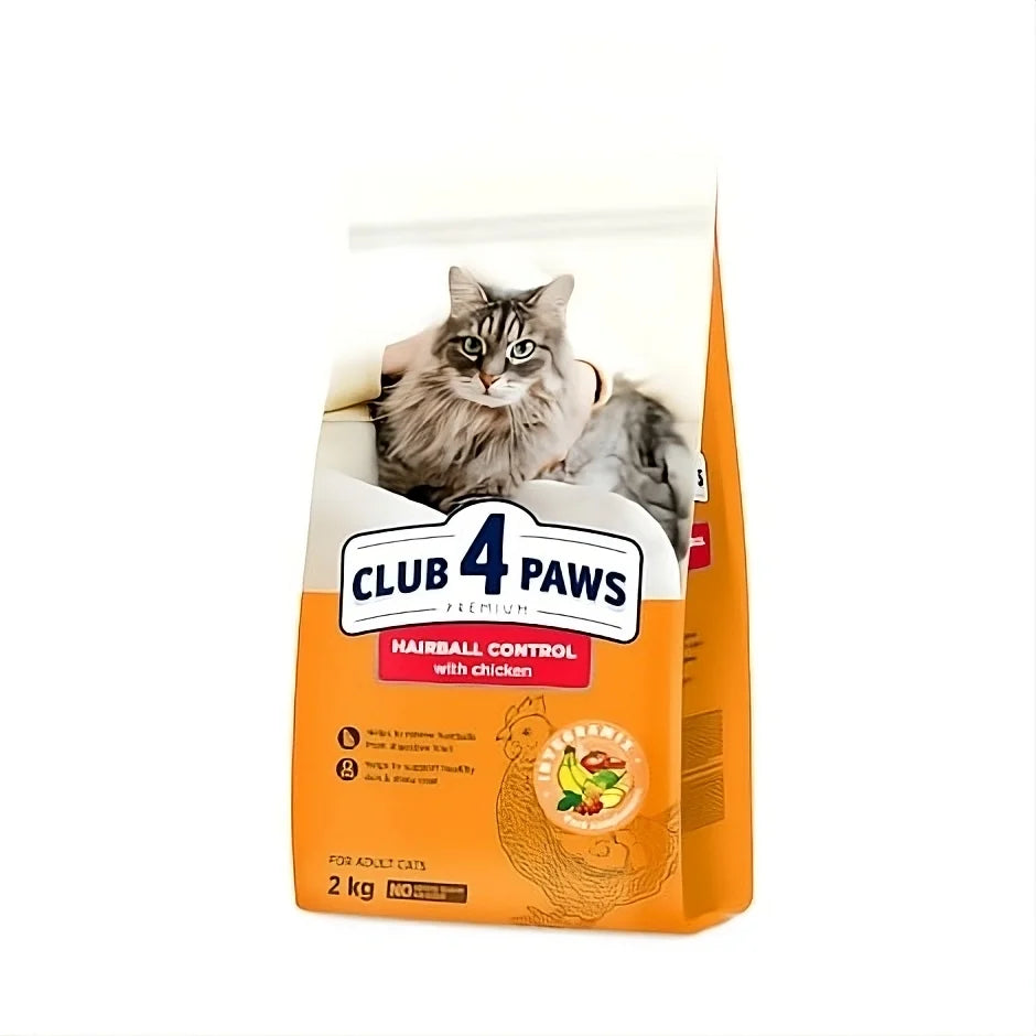 CLUB 4 PAWS PREMIUM HAIRBALL CONTROL for adult cats 2kg