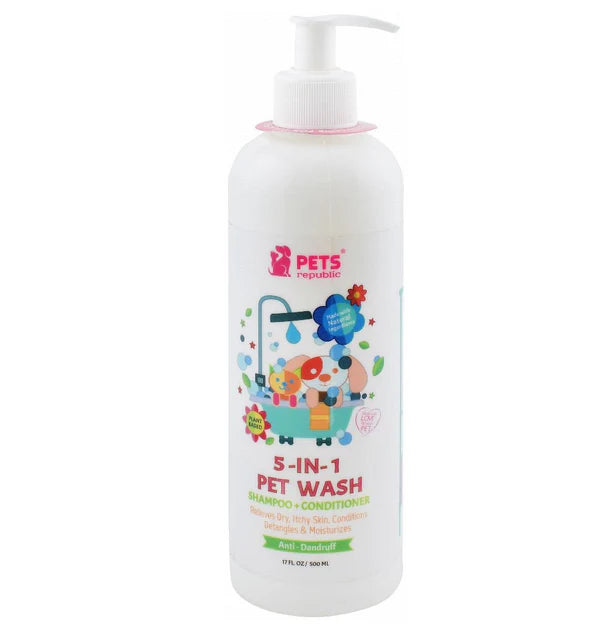 Pets Republic 5in1 Shampoo And Conditioner Strawberry 500 ml
