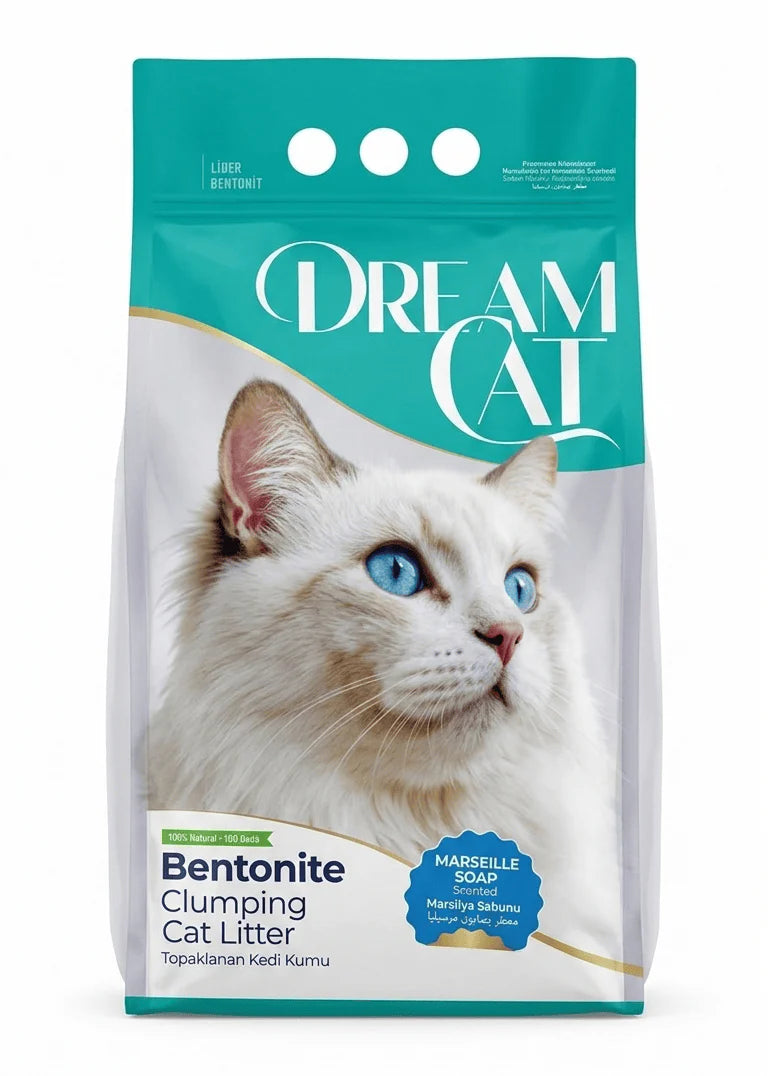 dream cat bentonite clumping  cat litter soap scented 5L